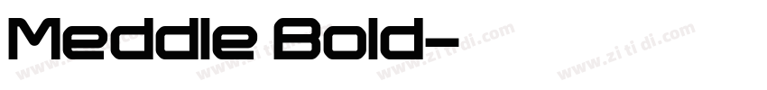 Meddle Bold字体转换